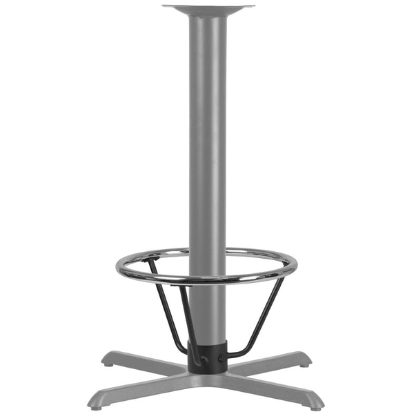 English Elm Jackson Bar Height Table Base Foot Ring - Chrome Finish, 19.5” Diameter for Enhanced Guest Comfort XU-DG-30175-4-GG