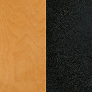 English Elm HERCULES Stylish Coffee Back Metal Restaurant Chair - Durable, Comfortable, and Perfect for Any Space Natural Wood Seat/Black Metal Frame XU-DG-60099-COF-NATW-GG