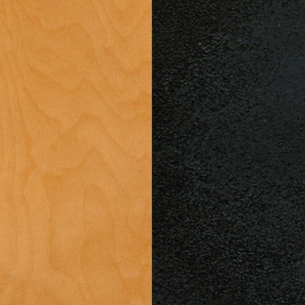 English Elm HERCULES Metal Restaurant Chair with Padded Seat and Grid Back for Comfort in High-Traffic Areas Natural Wood Seat/Black Metal Frame XU-DG-60115-GRD-NATW-GG