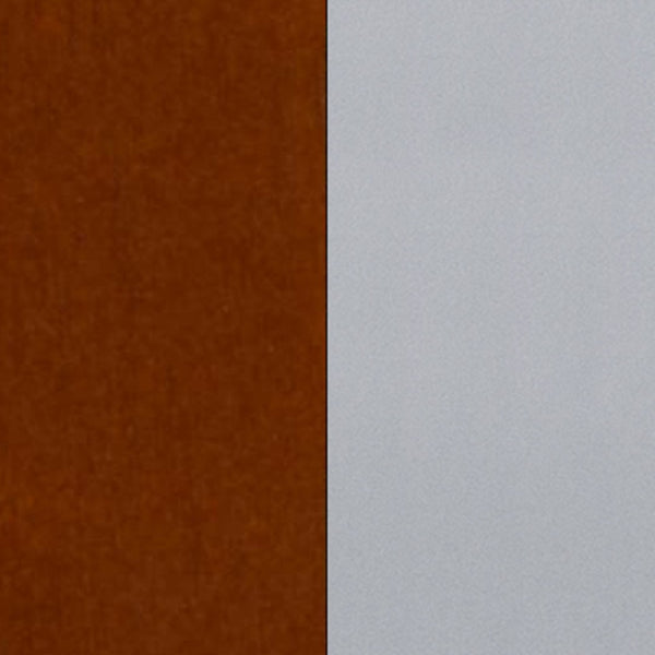 English Elm HERCULES Series Durable Metal Barstool with Slat Back Design - Ideal for Restaurants and Home Use Cherry Wood Seat/Silver Frame XU-DG-60402-BAR-CHYW-GG