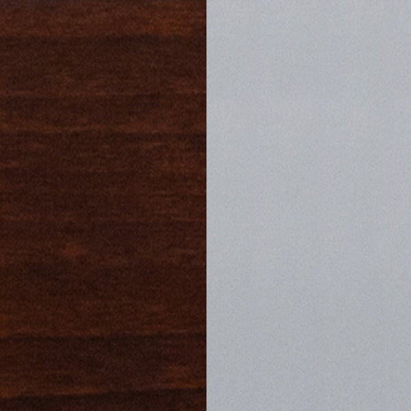 English Elm HERCULES Series Durable Metal Barstool with Slat Back Design - Ideal for Restaurants and Home Use Walnut Wood Seat/Silver Frame XU-DG-60402-BAR-WALW-GG