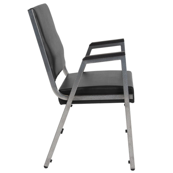 English Elm HERCULES Bariatric Medical Reception Chair - 1000 lb Capacity, Antimicrobial Vinyl, Comfortable Design XU-DG-60443-670-1-BK-VY-GG