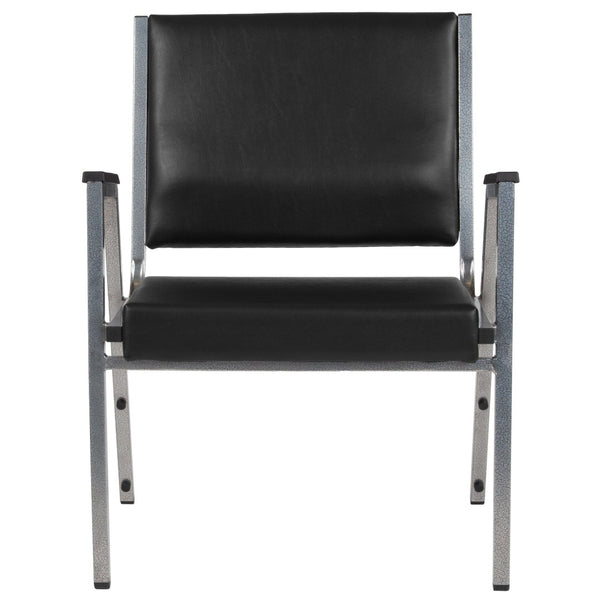 English Elm HERCULES Bariatric Medical Reception Chair - 1000 lb Capacity, Antimicrobial Vinyl, Comfortable Design XU-DG-60443-670-1-BK-VY-GG