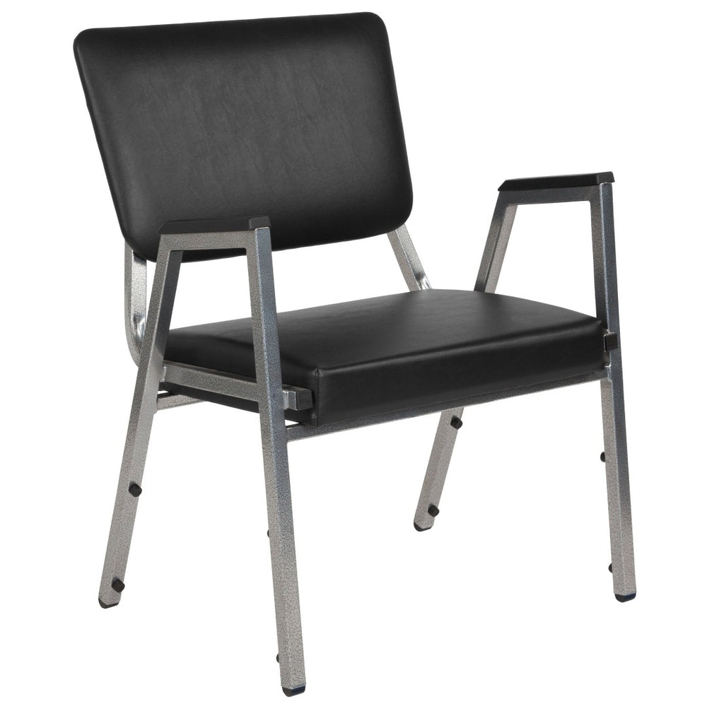 English Elm HERCULES Bariatric Reception Chair - 1000 lb Capacity, Antimicrobial Vinyl, Durable & Stackable Design XU-DG-60443-670-2-BV-GG