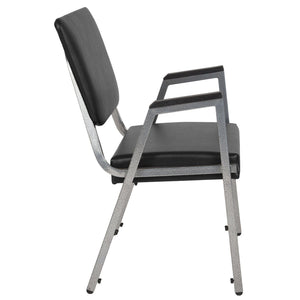 English Elm HERCULES Bariatric Reception Chair - 1000 lb Capacity, Antimicrobial Vinyl, Durable & Stackable Design XU-DG-60443-670-2-BV-GG