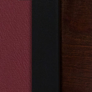 English Elm HERCULES Series Durable Metal Barstool with Comfortable Padded Seat and Elegant Slat Back Design Walnut Wood Back/Burgundy Vinyl Seat/Black Metal Frame XU-DG-6H1B-WAL-BAR-BURV-GG