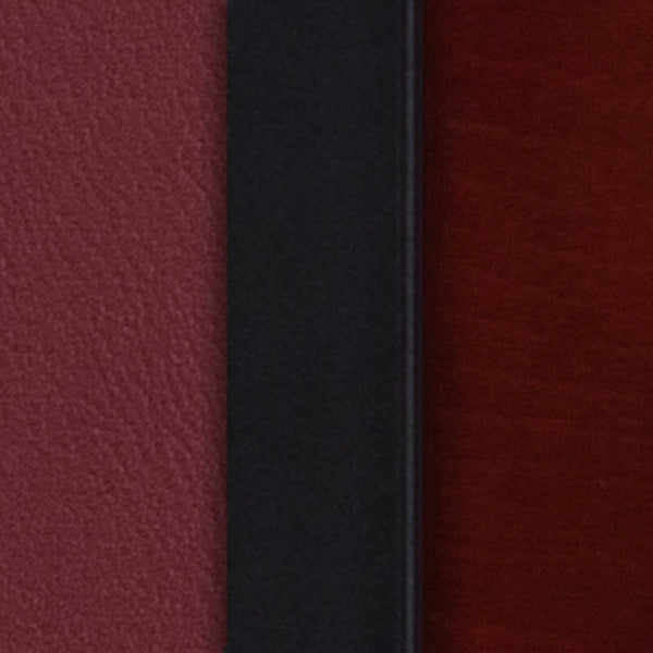 English Elm HERCULES Series Black 4 Square Back Metal Restaurant Chair - Stylish, Durable, and Easy to Clean Mahogany Wood Back/Burgundy Vinyl Seat/Black Metal Frame XU-DG-6Y1B-MAH-BURV-GG