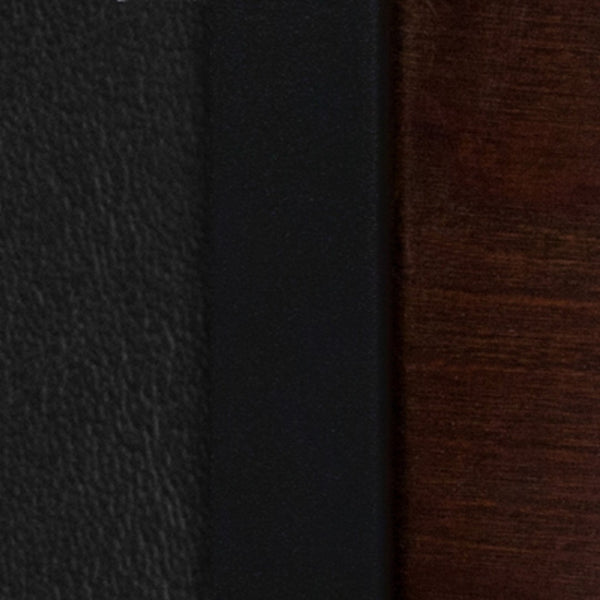 English Elm HERCULES Series Black 3-Circle Back Metal Restaurant Chair, Durable Comfort for Dining & Hospitality Walnut Wood Back/Black Vinyl Seat/Black Metal Frame XU-DG-6Y2B-WAL-BLKV-GG