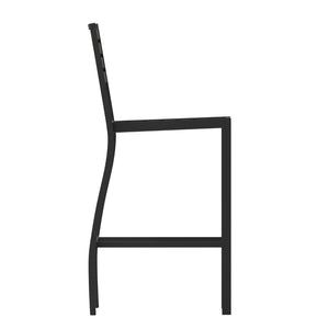 English Elm Lark Commercial Grade Bar Height Stool for Indoor & Outdoor Use, Durable All-Weather Seating Solution Gray Wash XU-DG-HW6036B-GY-GG