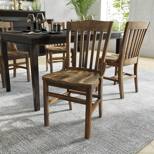 English Elm HERCULES School House Back Restaurant Chair - Durable Wood Design for Stylish Dining Spaces Antique Copper XU-DG-W0006-ANTCPR-GG