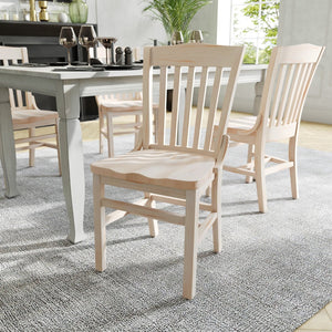 English Elm HERCULES School House Back Restaurant Chair - Durable Wood Design for Stylish Dining Spaces Antique White XU-DG-W0006-ANTWHT-GG