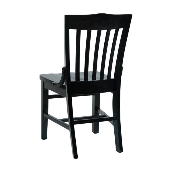 English Elm HERCULES School House Back Restaurant Chair - Durable Wood Design for Stylish Dining Spaces Black XU-DG-W0006-BLK-GG
