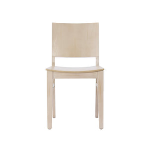 English Elm Naples Solid Wood Dining Chair - Commercial Grade Comfort with Curved Backrest for Elegant Spaces Antique White XU-DG-W0305-ANTWHT-GG