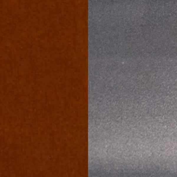 English Elm HERCULES Series Stylish Ladder Back Metal Chair with Cushioned Seat for Restaurants and Homes Cherry Wood Seat/Clear Coated Metal Frame XU-DG694BLAD-CLR-CHYW-GG