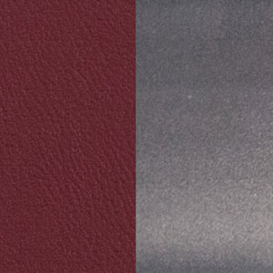 English Elm HERCULES Series Durable Silver Antique Metal Barstool with Cushioned Seat for Restaurants & Home Use Burgundy Vinyl Seat/Clear Coated Metal Frame XU-DG697BLAD-CLR-BAR-BURV-GG