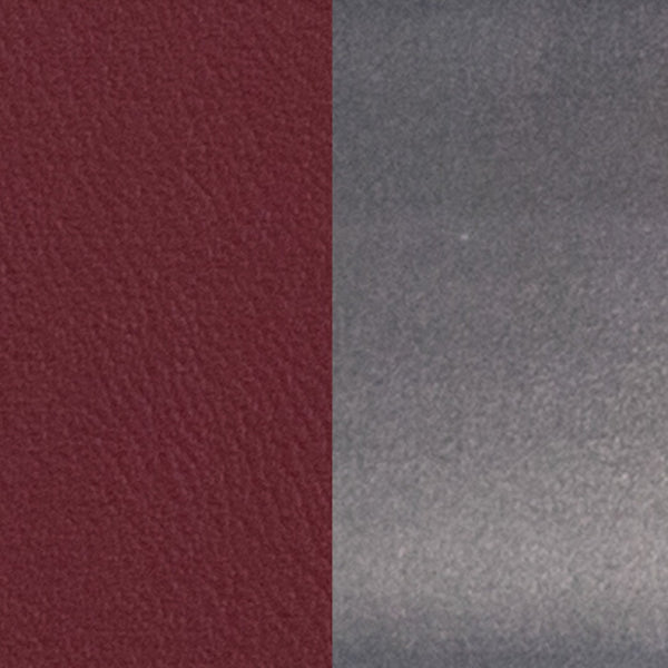 English Elm HERCULES Series Durable Silver Antique Metal Barstool with Cushioned Seat for Restaurants & Home Use Burgundy Vinyl Seat/Clear Coated Metal Frame XU-DG697BLAD-CLR-BAR-BURV-GG