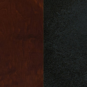 English Elm HERCULES Series Durable Window-Back Metal Restaurant Chair for Stylish Home & Commercial Dining Spaces Walnut Wood Seat/Black Metal Frame XU-DG6Q3BWIN-WALW-GG