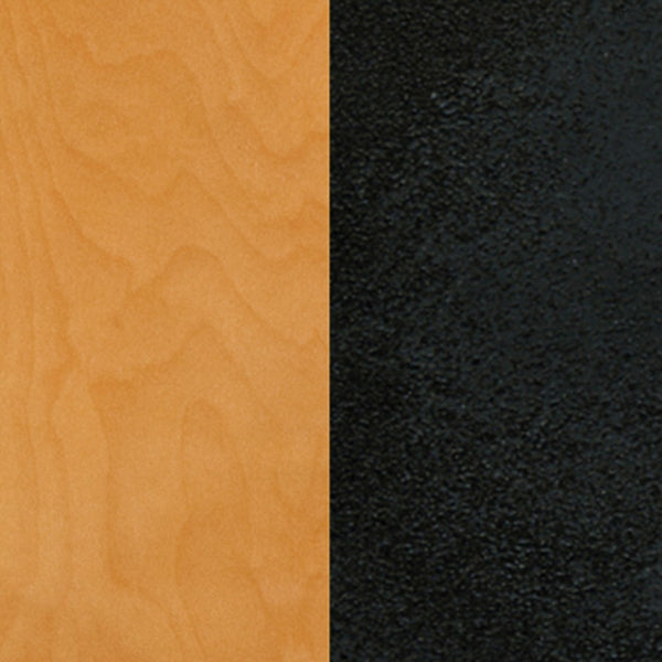 English Elm HERCULES Series Window-Back Metal Barstool - Durable, Comfortable Seating for Restaurants & Homes Natural Wood Seat/Black Metal Frame XU-DG6R7BWIN-BAR-NATW-GG