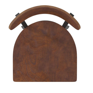 English Elm Wright Commercial Barstool - Heavy-Duty Steel Frame, Comfortable Vinyl Seat, Ideal for Bars & Cafes Walnut XU-DG6V6B-WAL-GG