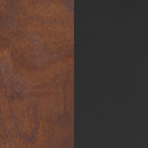 English Elm Wright Commercial Barstool - Heavy-Duty Steel Frame, Comfortable Vinyl Seat, Ideal for Bars & Cafes Walnut Wood Back/Black Vinyl Seat XU-DG6V6BV-WAL-GG