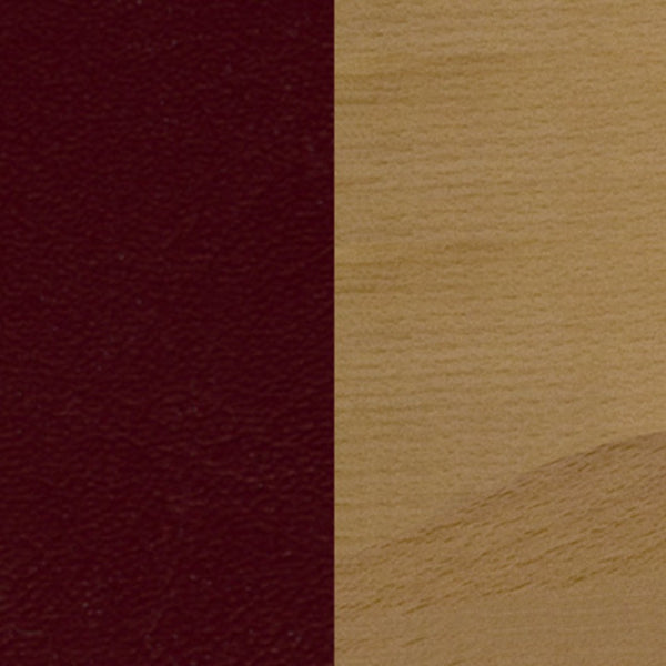 English Elm HERCULES Vertical Slat Back Barstool with Durable Design and Comfort for Restaurants and Homes Burgundy Vinyl Seat/Natural Wood Frame XU-DGW0008BARVRT-NAT-BURV-GG