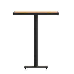 English Elm Lark Outdoor Bar Height Table - Stylish Faux Teak Design, Durable, Weather-Resistant, Easy Assembly Teak 32" Square XU-HW1045-3232-GG