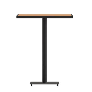 English Elm Lark Outdoor Bar Height Table - Stylish Faux Teak Design, Durable, Weather-Resistant, Easy Assembly Teak 32" Square XU-HW1045-3232-GG