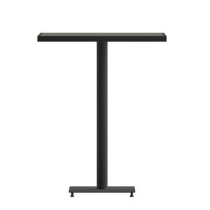 English Elm Lark Outdoor Bar Height Table - Stylish Faux Teak Design, Durable, Weather-Resistant, Easy Assembly Gray Wash 32" Square XU-HW1045-3232-GY-GG