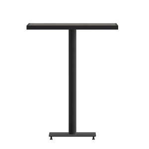 English Elm Lark Outdoor Bar Height Table - Stylish Faux Teak Design, Durable, Weather-Resistant, Easy Assembly Gray Wash 32" Square XU-HW1045-3232-GY-GG