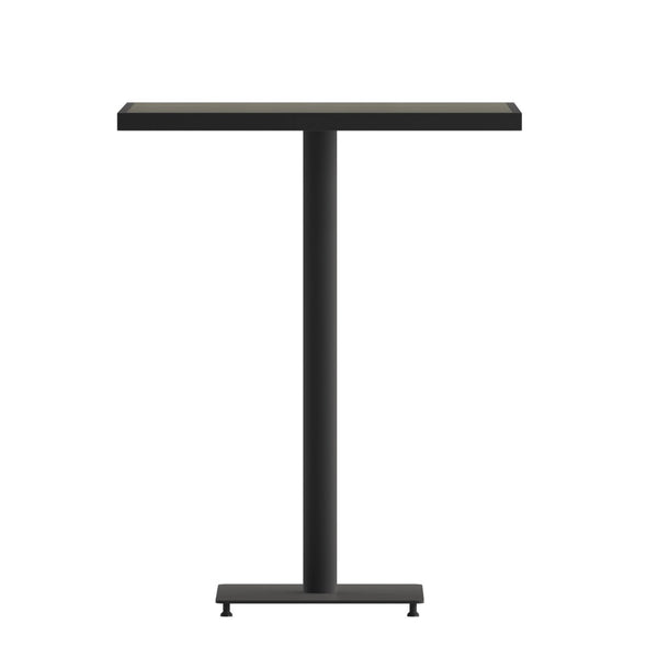 English Elm Lark Outdoor Bar Height Table - Stylish Faux Teak Design, Durable, Weather-Resistant, Easy Assembly Gray Wash 32" Square XU-HW1045-3232-GY-GG