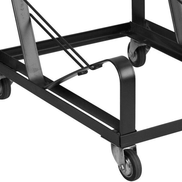 English Elm HERCULES Heavy-Duty Black Steel Dolly for Sled-Base Stack Chairs – Fast, Safe Transport & Setup! XU-MC168-DOLLY-GG