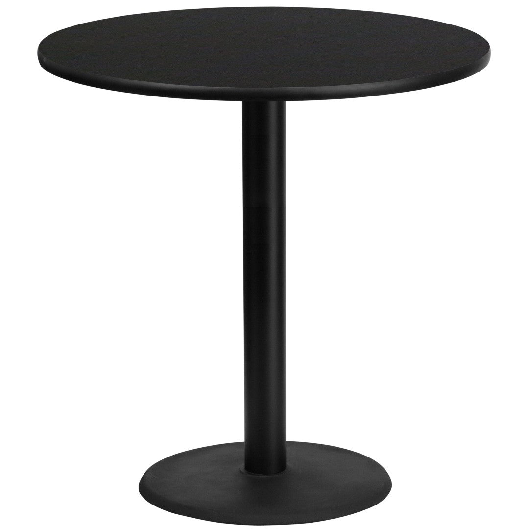 Stiles Durable Laminate Bar Height Table Set with Heavy-Duty Cast Iron