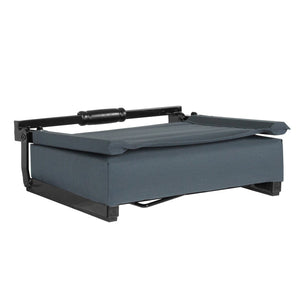 English Elm Grandstand Padded Stadium Chairs with 500 lb Capacity - Lightweight, Portable Folding Seats for Events Dark Blue XU-STA-DKBL-GG