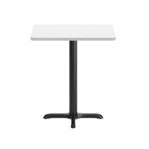 English Elm Graniss Durable Rectangular Laminate Table Top with Sturdy "X" Style Base for Modern Dining Spaces White 24"W x 30"L XU-WHTB-2430-T2222-GG