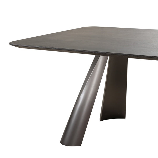 Pasargad Home Novara Round Dining Table - Modern Elegance For Sophisticated Dining Spaces D. Brown Mdf Plz-386dt