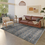 Dalyn Rugs Yarra YA6 Machine Woven 100% Polyester Traditional Rug Navy 9' x 13'2" YA6NA9X13