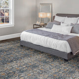 Dalyn Rugs Yarra YA6 Machine Woven 100% Polyester Traditional Rug Navy 9' x 13'2" YA6NA9X13