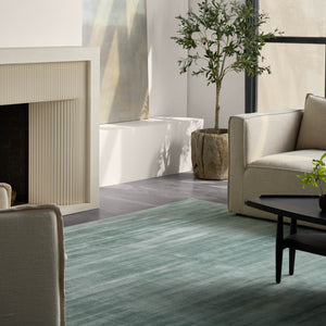 Jaipur Living Yasmin Yasmin Yas03 Handwoven Handmade 100% Viscose Solids Solid Indoor Rug Aqua 100% Viscose Rug127754