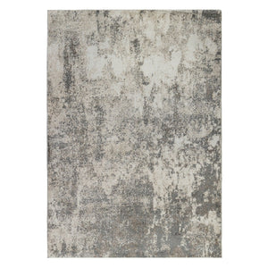 Amer Rugs Yasmin Contemporary Power-loom Area Rug With Abstract Design - Perfect For Any Living Space Decor Gray,Beige Polyester Yas1311511