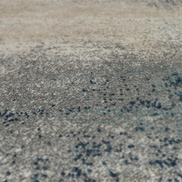 Amer Rugs Yasmin Contemporary Power-loom Area Rug With Abstract Design - Perfect For Any Living Space Decor Dark Blue,Gray Polyester Yas20913