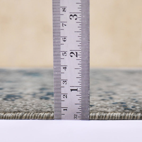 Amer Rugs Yasmin Contemporary Power-loom Area Rug With Abstract Design - Perfect For Any Living Space Decor Dark Blue,Gray Polyester Yas20913