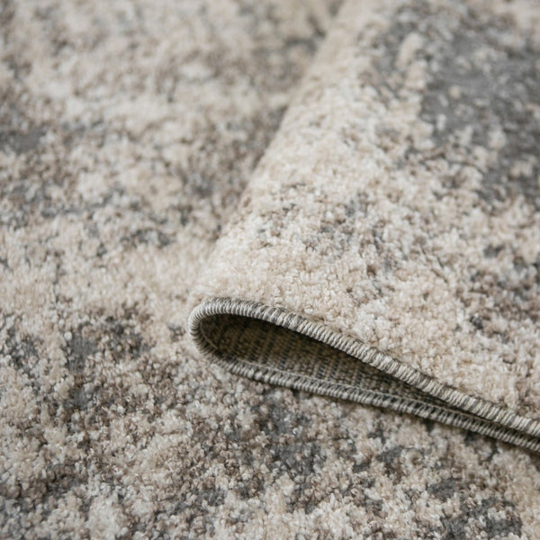 Amer Rugs Yasmin Contemporary Power-loom Area Rug With Abstract Design - Perfect For Any Living Space Decor Beige,Gray Polyester Yas35373