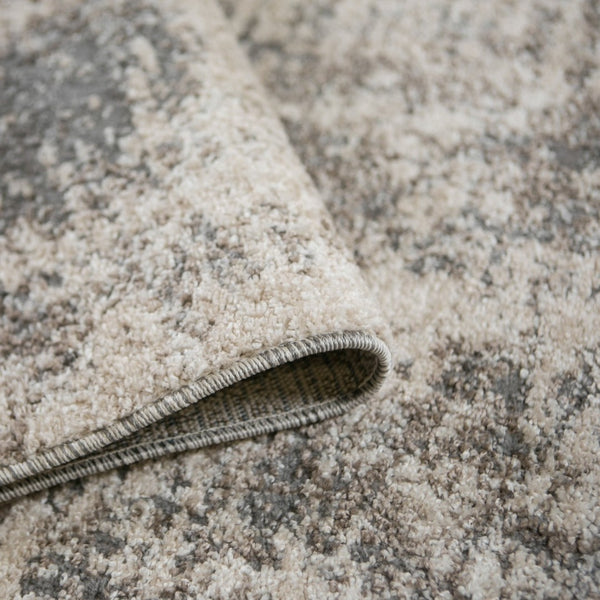 Amer Rugs Yasmin Contemporary Power-loom Area Rug With Abstract Design - Perfect For Any Living Space Decor Beige,Gray Polyester Yas35373