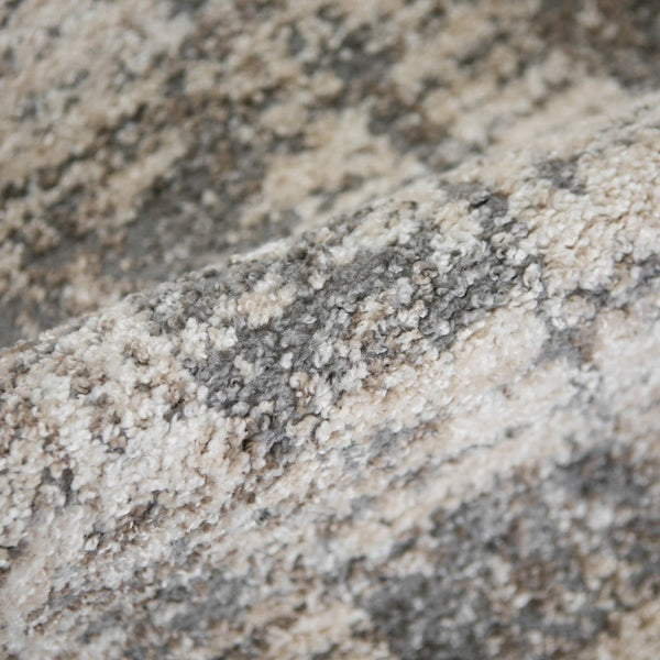 Amer Rugs Yasmin Contemporary Power-loom Area Rug With Abstract Design - Perfect For Any Living Space Decor Beige,Gray Polyester Yas35373