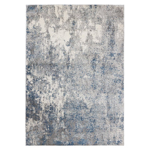 Amer Rugs Yasmin Contemporary Power-loom Area Rug With Abstract Design - Perfect For Any Living Space Decor Light Blue Polyester Yas4311511