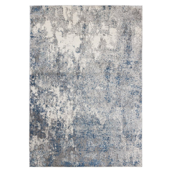 Amer Rugs Yasmin Contemporary Power-loom Area Rug With Abstract Design - Perfect For Any Living Space Decor Light Blue Polyester Yas4311511