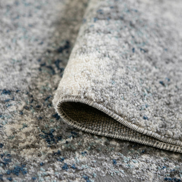 Amer Rugs Yasmin Contemporary Power-loom Area Rug With Abstract Design - Perfect For Any Living Space Decor Light Blue Polyester Yas4311511