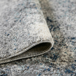 Amer Rugs Yasmin Contemporary Power-loom Area Rug With Abstract Design - Perfect For Any Living Space Decor Light Blue Polyester Yas4311511