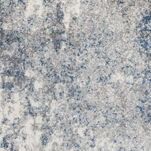 Amer Rugs Yasmin Contemporary Power-loom Area Rug With Abstract Design - Perfect For Any Living Space Decor Light Blue Polyester Yas4311511