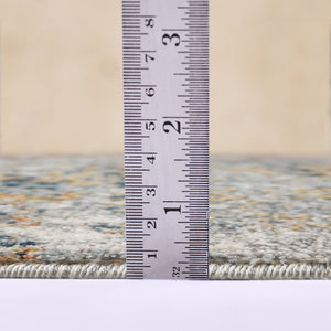 Amer Rugs Yasmin Contemporary Power-loom Area Rug With Abstract Design - Perfect For Any Living Space Decor Yellow,Blue Polyester Yas5311511